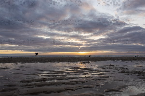 Sunset by the sea