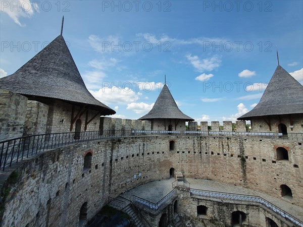 Soroca Fortress view from inside. Ancient military fort