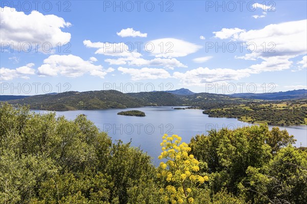 Spring clouds over Lago di Liscia