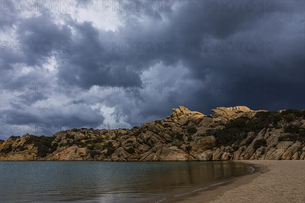 Stormy atmosphere at Cala di Monti della Rena