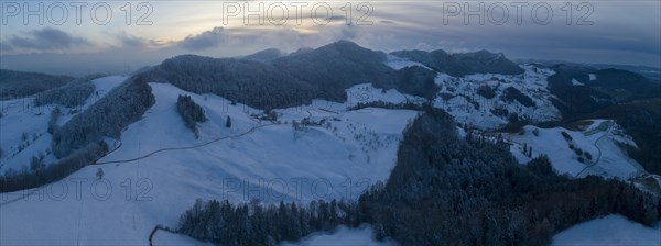 Winter landscape in the Swiss Jura