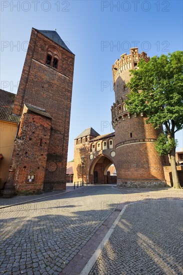 Tower of the former Nikolai Church and Neustaedter Tor