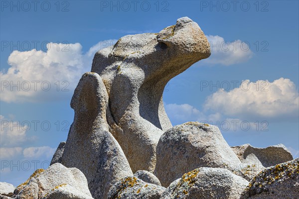 Bizarre rock formations on the rocky coast of Capo Testa near Santa Teresa di Gallura