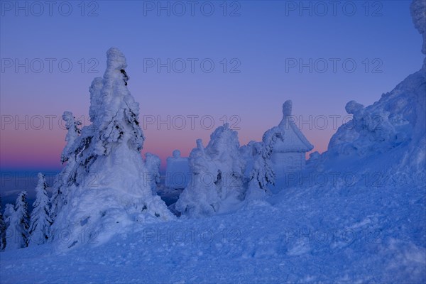 Snowy and icy Arberkapelle