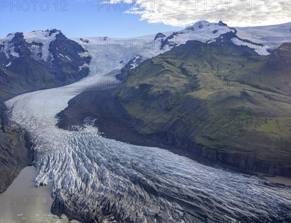 Aerial photos Svinafellsjoekull