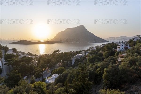 Sea and hills in evening mood