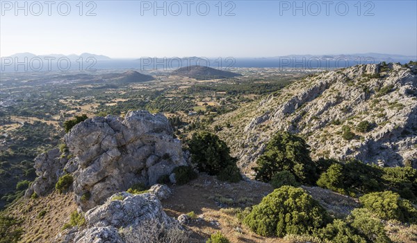 View over the island to the sea