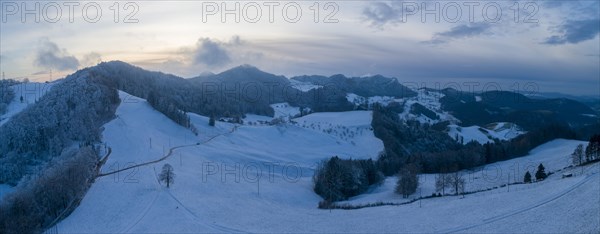 Winter landscape in the Swiss Jura