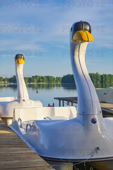 Pedal boats on Lake Schwieloch