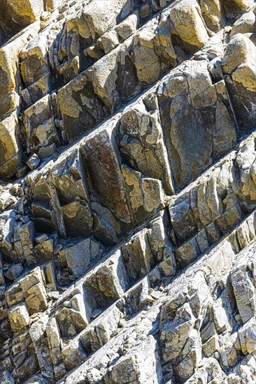 Split granite slabs at Capo Testa near Santa Teresa di Gallura