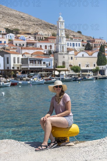 Tourist with sun hat