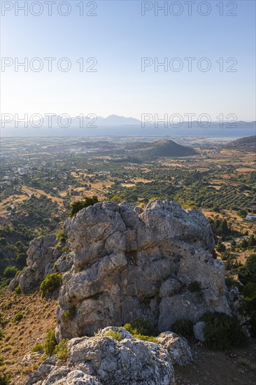 View over the island to the sea