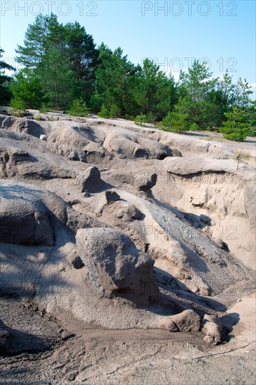 Erosion in post-mining landscape