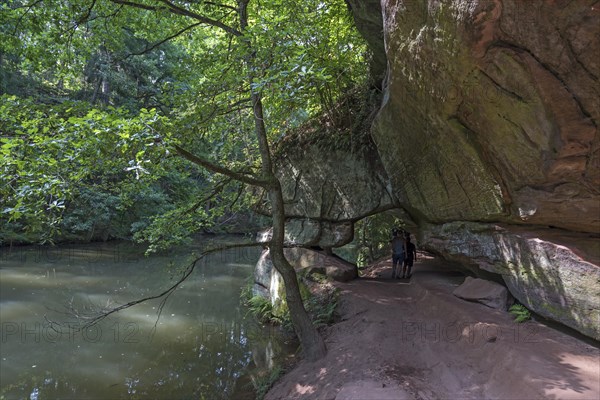 Rocks of the Schwarzachklamm with the Schwarzach