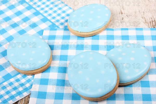 Easter egg shaped biscuits