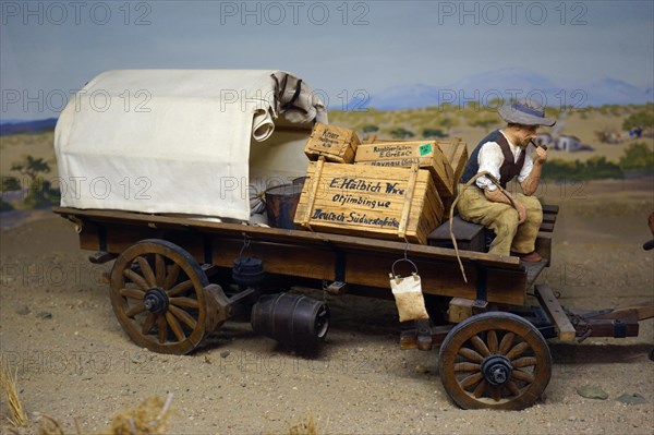 Model of an ox cart