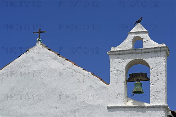 Pediment with bell