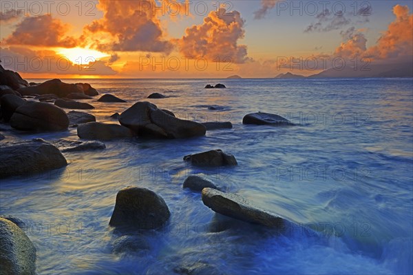 Sunset at Anse Soleil