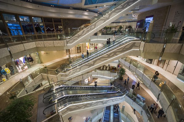 Escalators in the IFC Mall