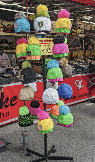 Colourful woolly hats