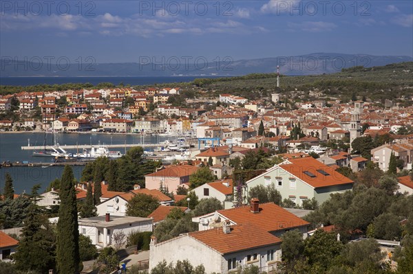 View of the port town of Cres