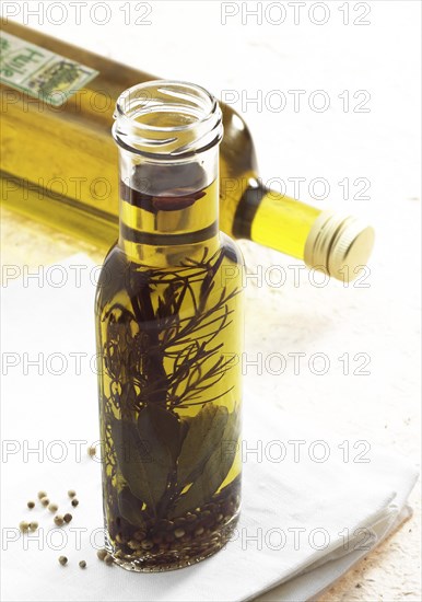 OLIVE OIL BOTTLES against white background