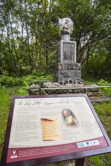 Monument where James of the Glen