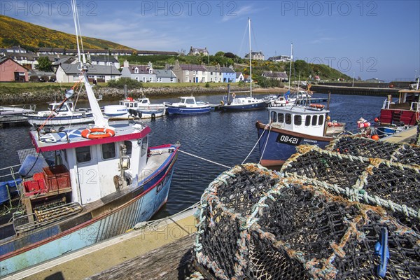 Stacked lobster traps