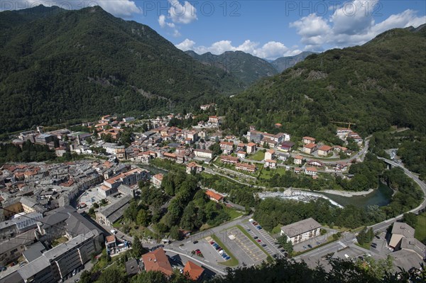 View of the town from Sacri Monte di Varallo