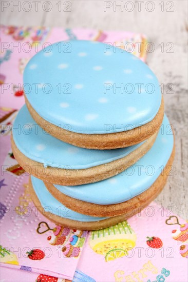 Easter egg shaped biscuits