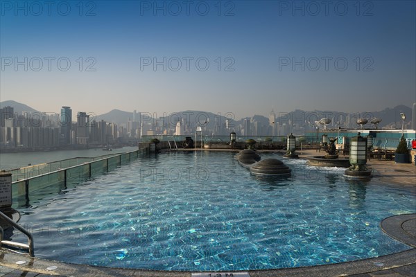 Pool on the roof of the Harbour Grand Hotel