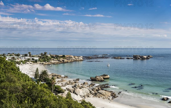 Camps Bay with the Twelve Apostles mountain range