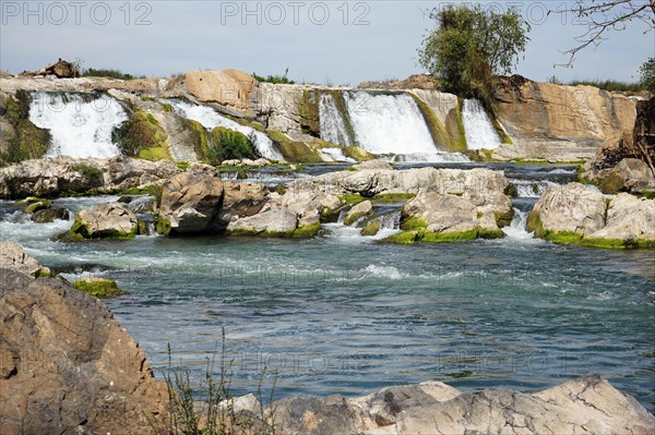 Khon Pa Soi waterfall in dry season