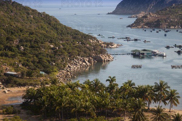 Fishing boats in Vinh Hy Bay