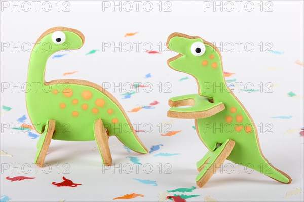 Dinosaur shaped cookies