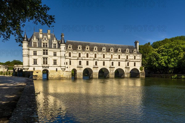 Chenonceau castle spanning the River Cher