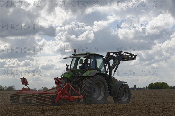 Tractor cultivating