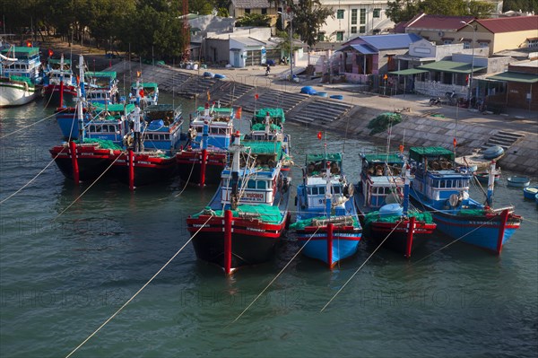 Fishing boats in the harbour of Phan Rang