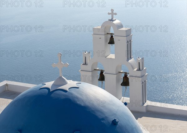 Blue dome and bell tower