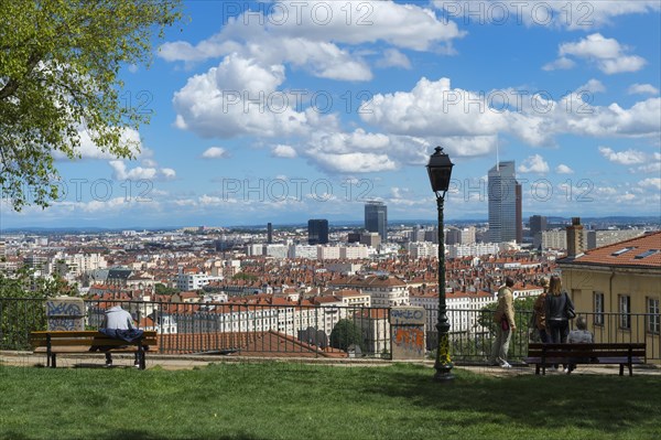 Lyon And The Rhone Seen From La Croix Rousse Photo12 imageBROKER 
