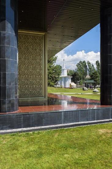 Chapel overlooking the Chinghis Aitmatov Monument