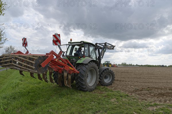 Tractor cultivating