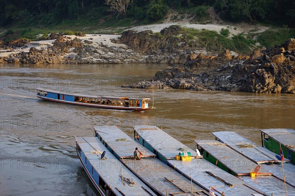 Longboats on the Mekong