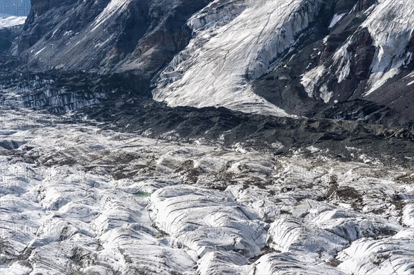 Aerial view over the central Tian Shan Mountains