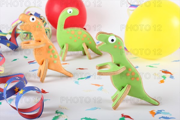 Dinosaur shaped cookies