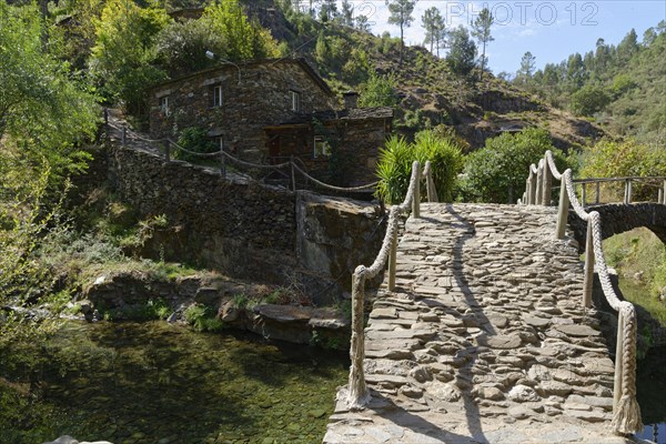 Stone house with bridge