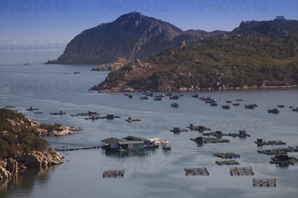 Fishing boats in Vinh Hy Bay