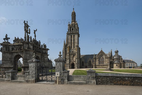 Saint-Germain Church and cavalry