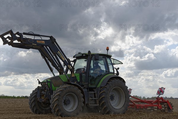 Tractor cultivating