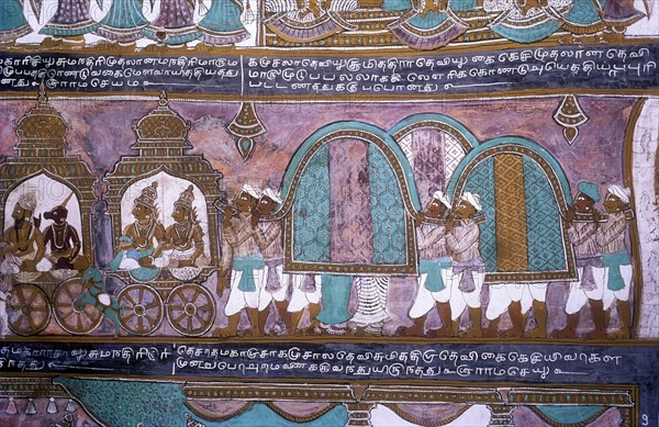 400 years old Ramayana painting at Alagar koyil near Madurai